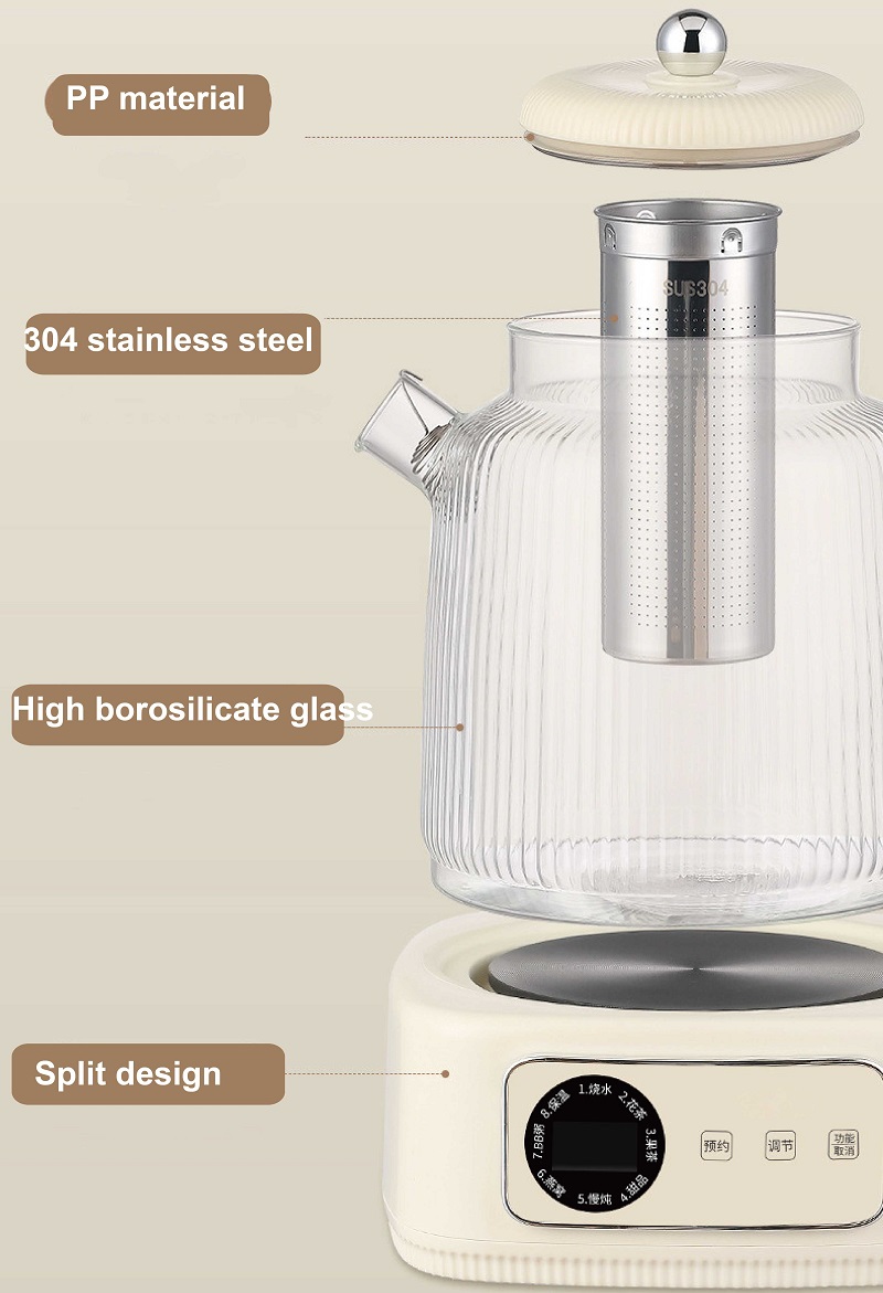 Herbal Tea For Wellness - 1.5L Smart Electric Kettle Temperature Adjust