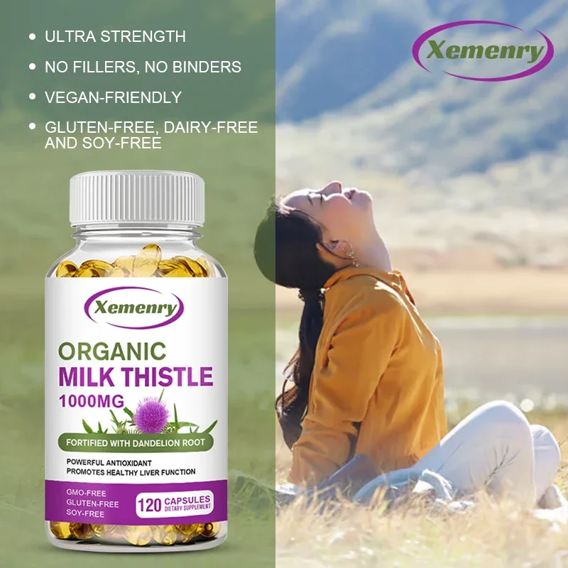 Milk Thistle Capsules 1000 Mg  - огляд і ціна Milk Thistle Silymarin