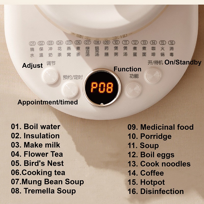 2L Multi-function Health Pot O - огляд і ціна Herbal Tea For Wellness