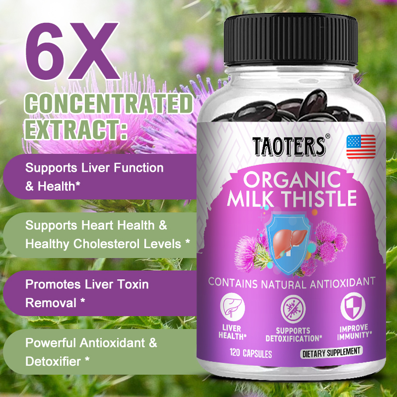 6X Organic Milk Thistle Extrac - огляд і ціна Milk Thistle Silymarin