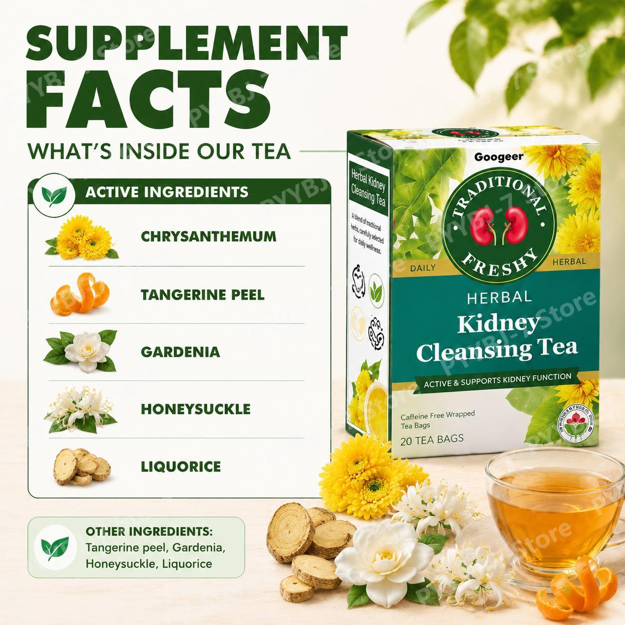 Herbal Tea Bags Chrysanthemum  - огляд і ціна Wellness Herbal Tea Blends